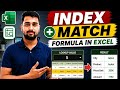 🔥 INDEX MATCH Formula in Excel | MIS Interview Question with Drop Down List