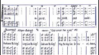 Zadok The Priest - Handel George Solfa Notation Sheet