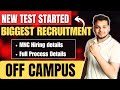 New Hiring Test Announced | Biggest Recruitment | OFF Campus Drive For 2025, 2024 Batch Hiring