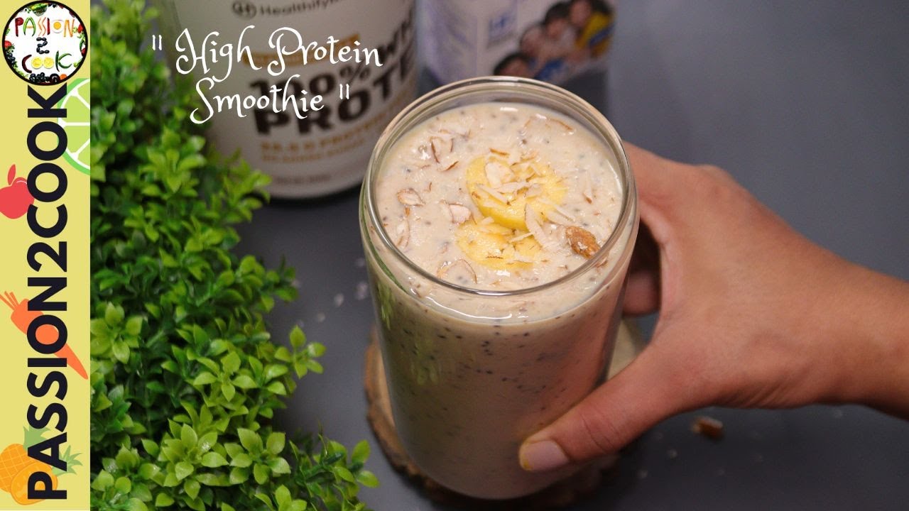 High Protein Smoothie | Muscle Recovery | Post-workout Smoothie - YouTube