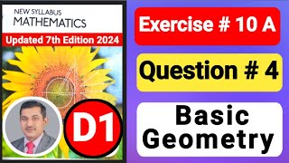 O LEVEL maths d1 |D1 unit 10 basic geometry |angles|D1 ex 10a |D1 ex 10B |polygons |area & perimeter