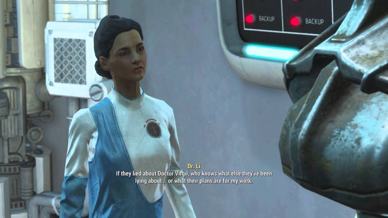 Fallout 4 From Within Convince Dr Madison Li To Rejoin The Brotherhood Of Steel Virgil Holotape Youtube