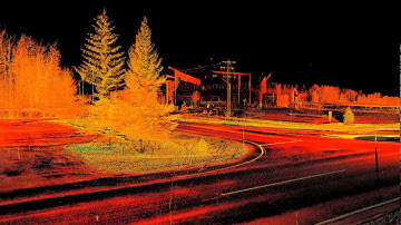 3d scan of roadway with intensity