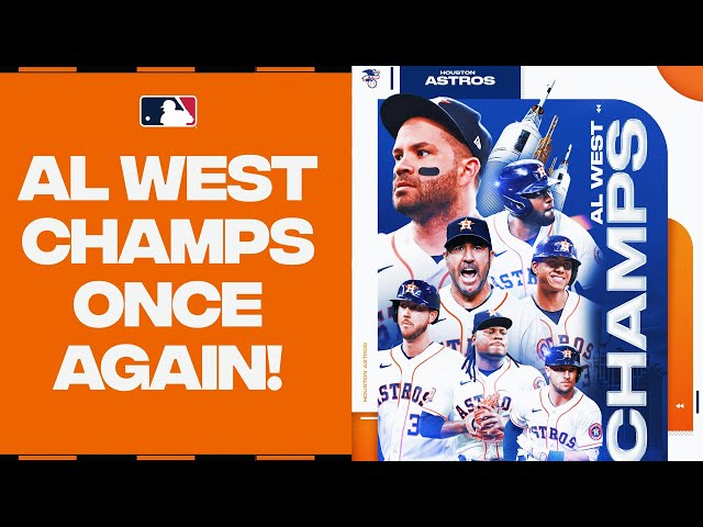 Defending their title! The Astros CLINCH AL West and head BACK to