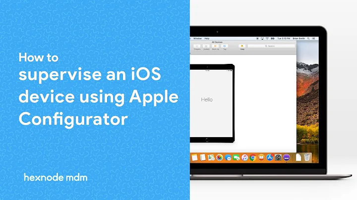 How to supervise an iOS device using Apple Configurator?