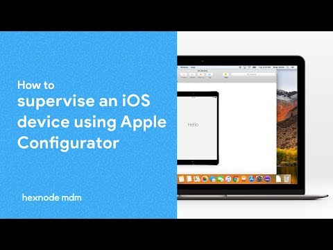 How to supervise an iOS device using Apple Configurator?