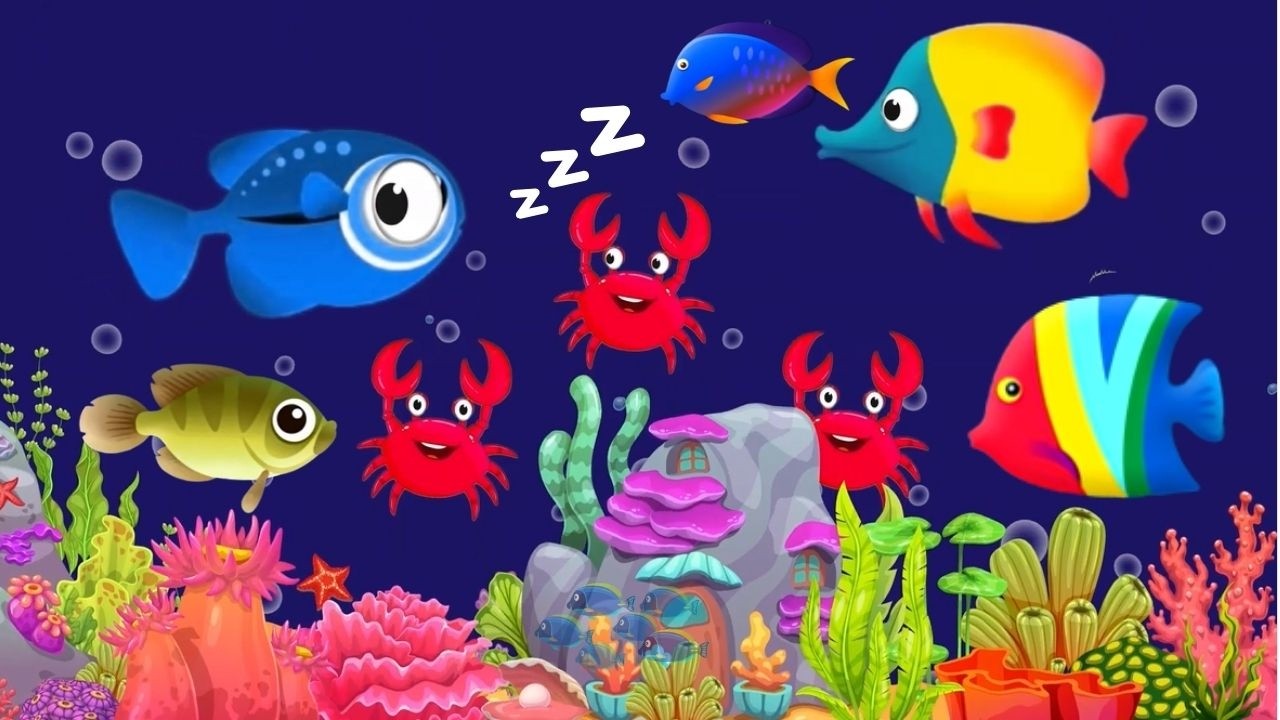 Baby Lullaby🐟Soothing fishes🐟Calming Undersea Animation🐟Aquarium #lullaby #sleepmusic #430