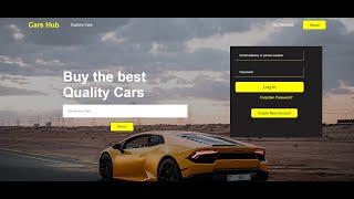 Car Website Landing Page Using HTML & CSS | Portfolio Project for Freshers 2025