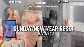 SUNDAY/NEW YEAR RESET 2023 | decluttering, reorganizing, clean with me || Yasmin Alisha