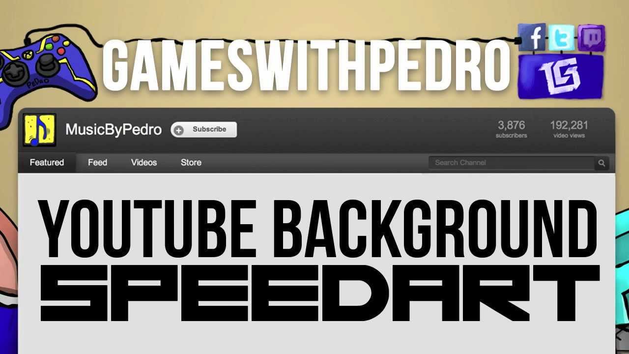 NEW INTRO + YOUTUBE BACKGROUND SPEEDART