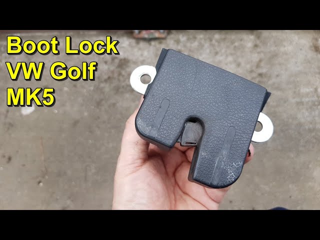 Comment réparer le mécanisme de serrure de coffre sur golf 6 / golf 5 