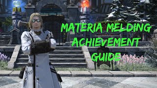 FFXIV Achievement Hunting Guide: Materia Melding