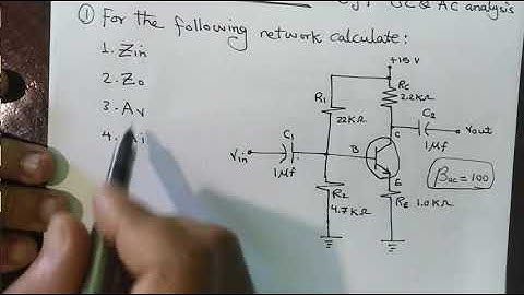 AC and DC analysis of BJT Transistor