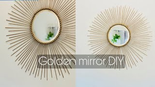 Golden Mirror | Home decor DIY | Quick, Easy and Economic