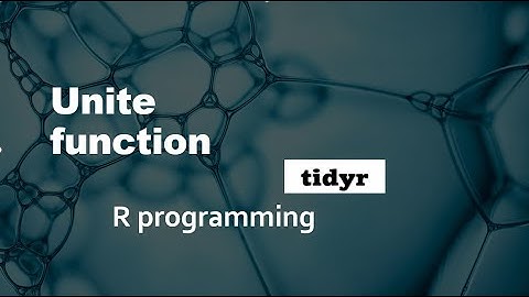 Unite function in R programming