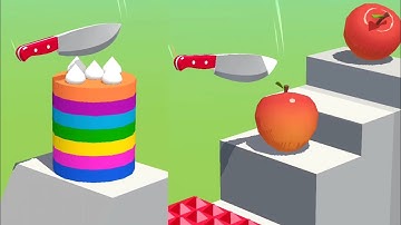 Slice It All Gameplay! Satisfying and Relaxing ASMR Slicing Video