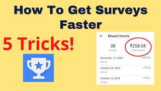 How To Get Surveys Faster In Google Opinions Rewards || Get More Surveys screenshot 1