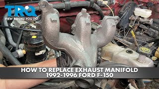 How to Replace Exhaust Manifold 19921996 Ford F150