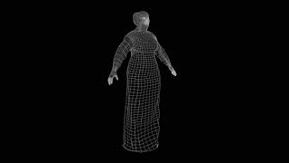 Body Wireframe with clothing