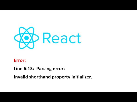 Parsing error: Invalid