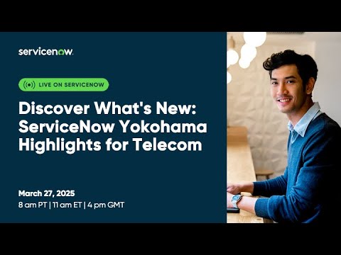 Join us for an exciting in-depth exploration of ServiceNow's Yokohama Release! Hear from our product experts as they delve into the latest innovation designed to boost productivity and enhance experiences across the entire service lifecycle. * Generative AI: Now Assist for TMT simplify and accelerate onboarding for growth and enhance productivity through quick interpretation.