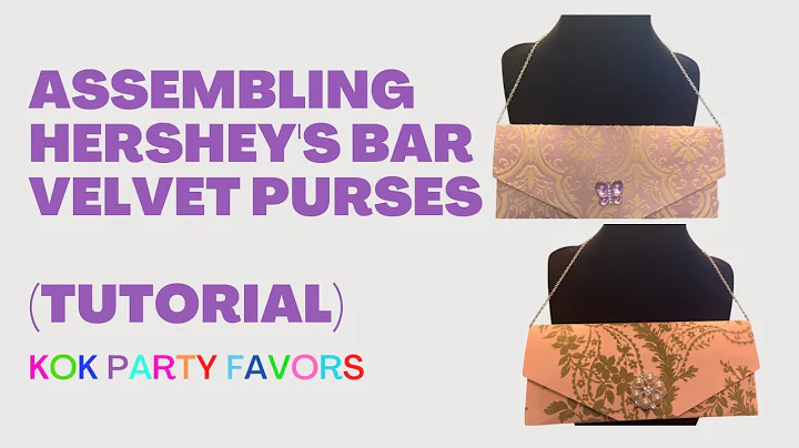 HOW TO MAKE Hersheys Bar Purses in CRICUT #hershey #paperpurse #partyfavorideas #assemblytutorial