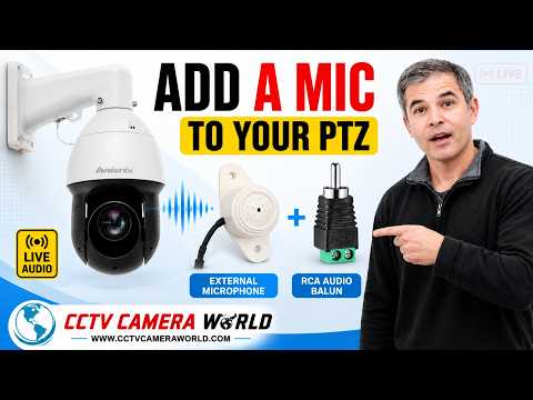 How to add a microphone to a PTZ camera for YouTube Live streaming