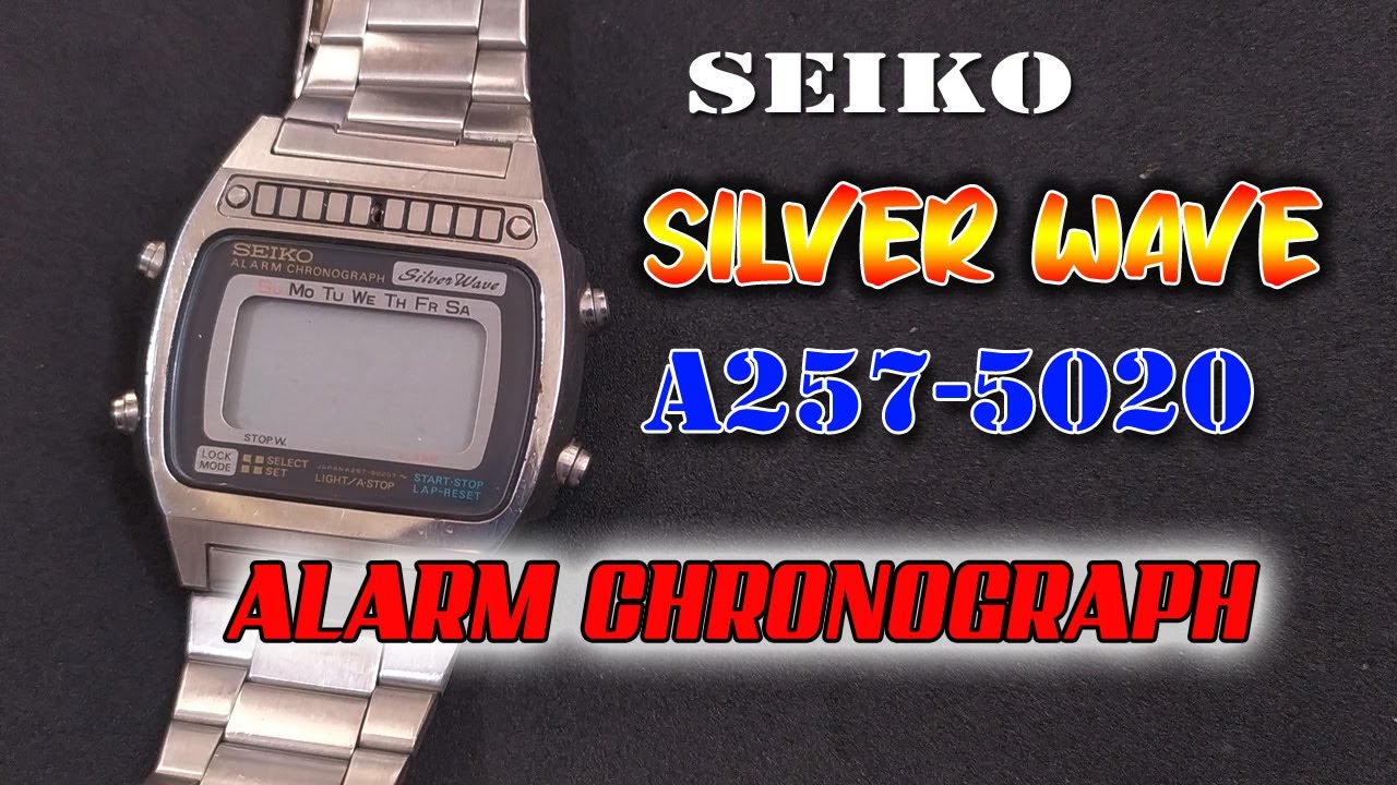 How To Replace The Battery of Seiko Silver Wave A257-5020 digital LCD  Vintage Watch - YouTube