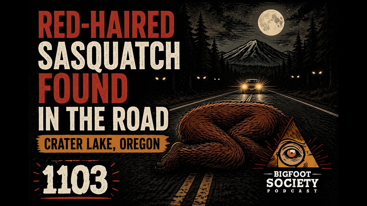 Sasquatch Found Lying in the Road Near Crater Lake, Oregon | Bigfoot Society 1103