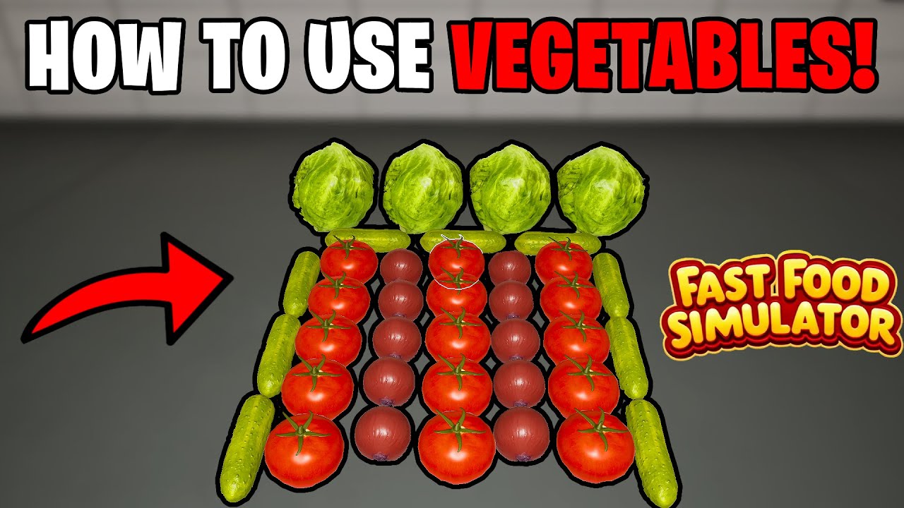 HOW TO USE VEGETABLES IN FAST FOOD SIMULATOR (FULL GUIDE TUTORIAL ...