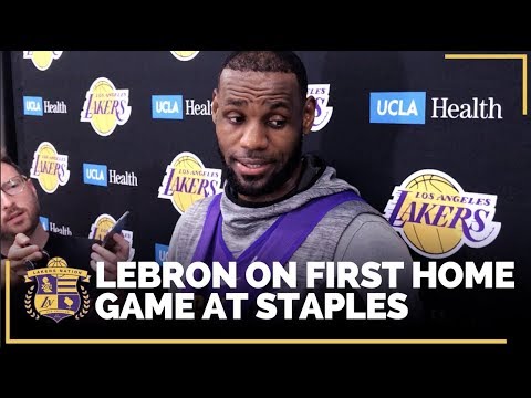 Lakers Nation Interview: LeBron Talks About His First Home Game at Staples Center as a Laker