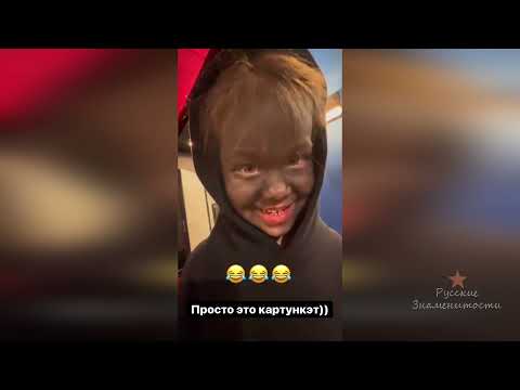 Дочка Самойловой Майя разукрасила себе лицо