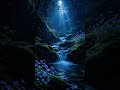 Moonlit Waterfall 🌙 Relaxing Forest Stream for Deep Sleep & Calm Nights #shorts