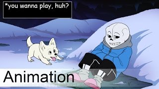 Undertale Animation:  Normal day in Snowdin