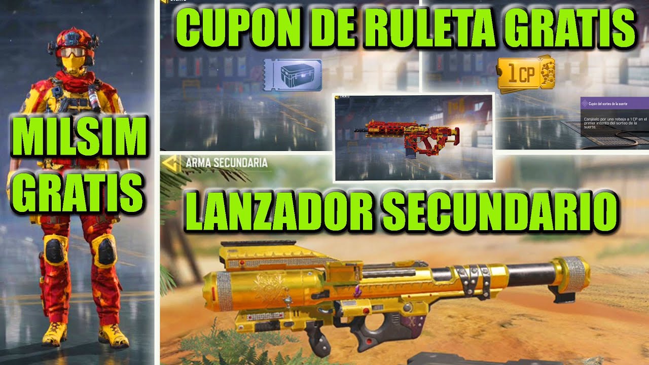 SKIN MILSIM - POLISHED RUBY MÁS CUPÓN DE RULETA GRATIS COD MOBILE ...