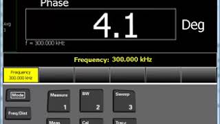 Vector voltmeter mode in FieldFox
