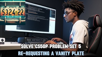 SOLVE CS50 PYTHON PROGRAMMING : RE-REQUESTING A VANITY PLATE ( 2024 HARVARD FREE COURSE )