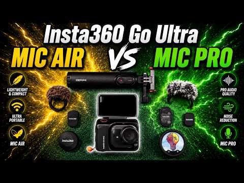 Insta360 Go Ultra - Mic Pro vs Mic Air #GoUltra #micpro #micair  ⁨@insta360⁩ ⁨@Insta360_Tutorials⁩