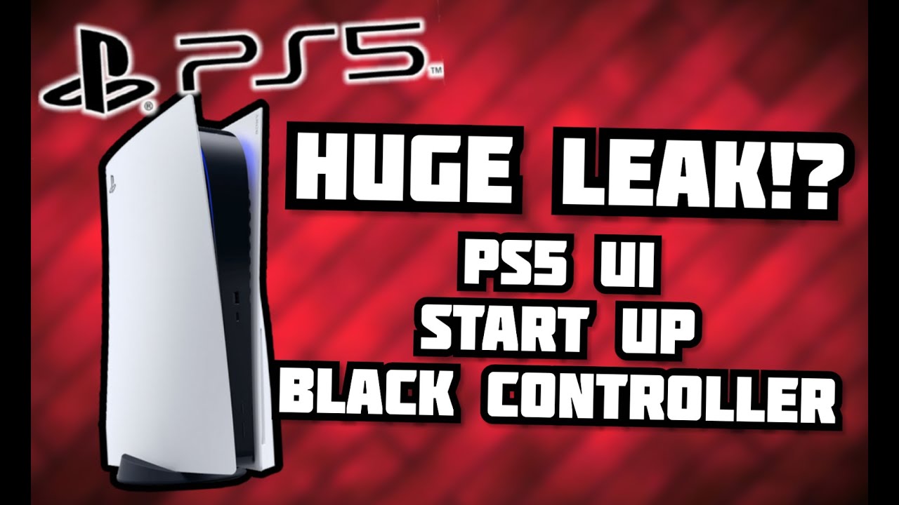 HUGE PS5 LEAK?! PS5 Startup, UI, and Black Controller REVEALED?? | 8-Bit Eric