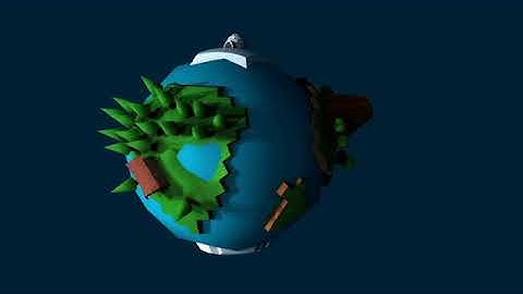 Low poly planet