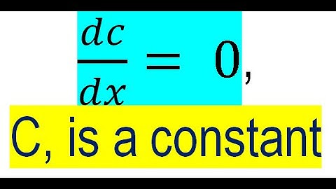 (( General Video 34 )) PROVE THAT DERIVATIVE OF A CONSTANT FUNCTION IS ZERO.