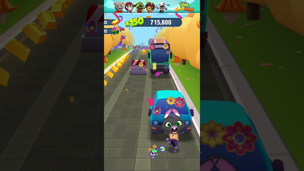 Talking Tom Gold Run Talking Becca VS Talking Tom Hero Dash Bunny Ben Funny Fails & Falls Moments