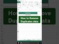 How to Remove Duplicates in Excel | Excel Tips and Tricks #excel #exceltips #exceltutorial