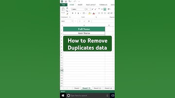 How to Remove Duplicates in Excel | Excel Tips and Tricks #excel #exceltips #exceltutorial