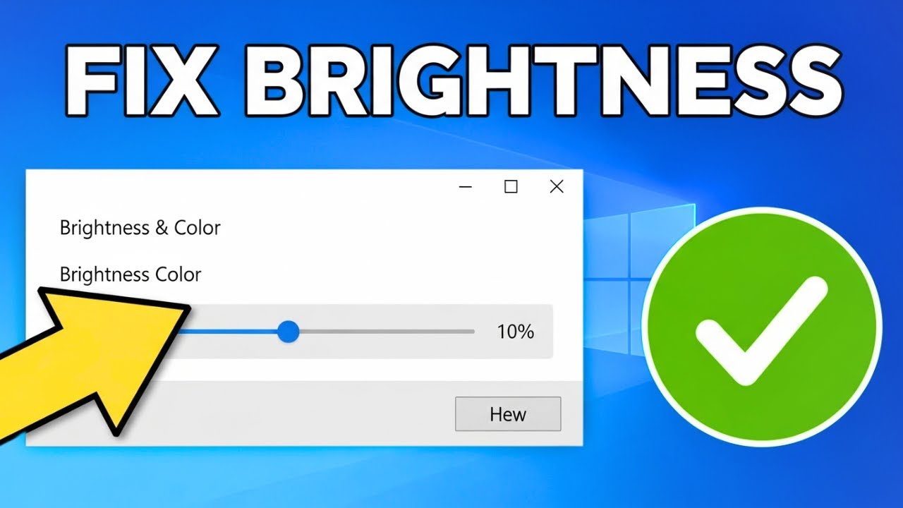 How To Fix Brightness Not Changing or Working in Windows 11 (2025 ...