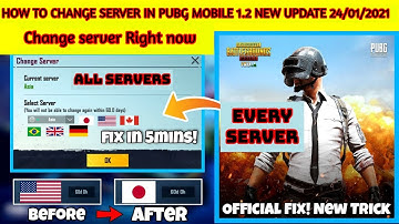 HOW TO CHANGE SERVER IN PUBG MOBILE 🔥 HOW TO FIX SERVER LOCK IN PUBG MOBILE 🔥 CHANGE SERVER PUBG