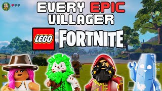 I Found ALL Of The RAREST Villagers In LEGO Fortnite!