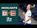 Highlights  grace clinton with a debut goal  england v austria  itv sport