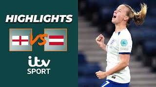 Highlights - Grace Clinton With A Debut Goal England V Austria Itv Sport