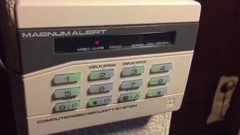 Napco Magnum Alert 1000 series car alarm siren test